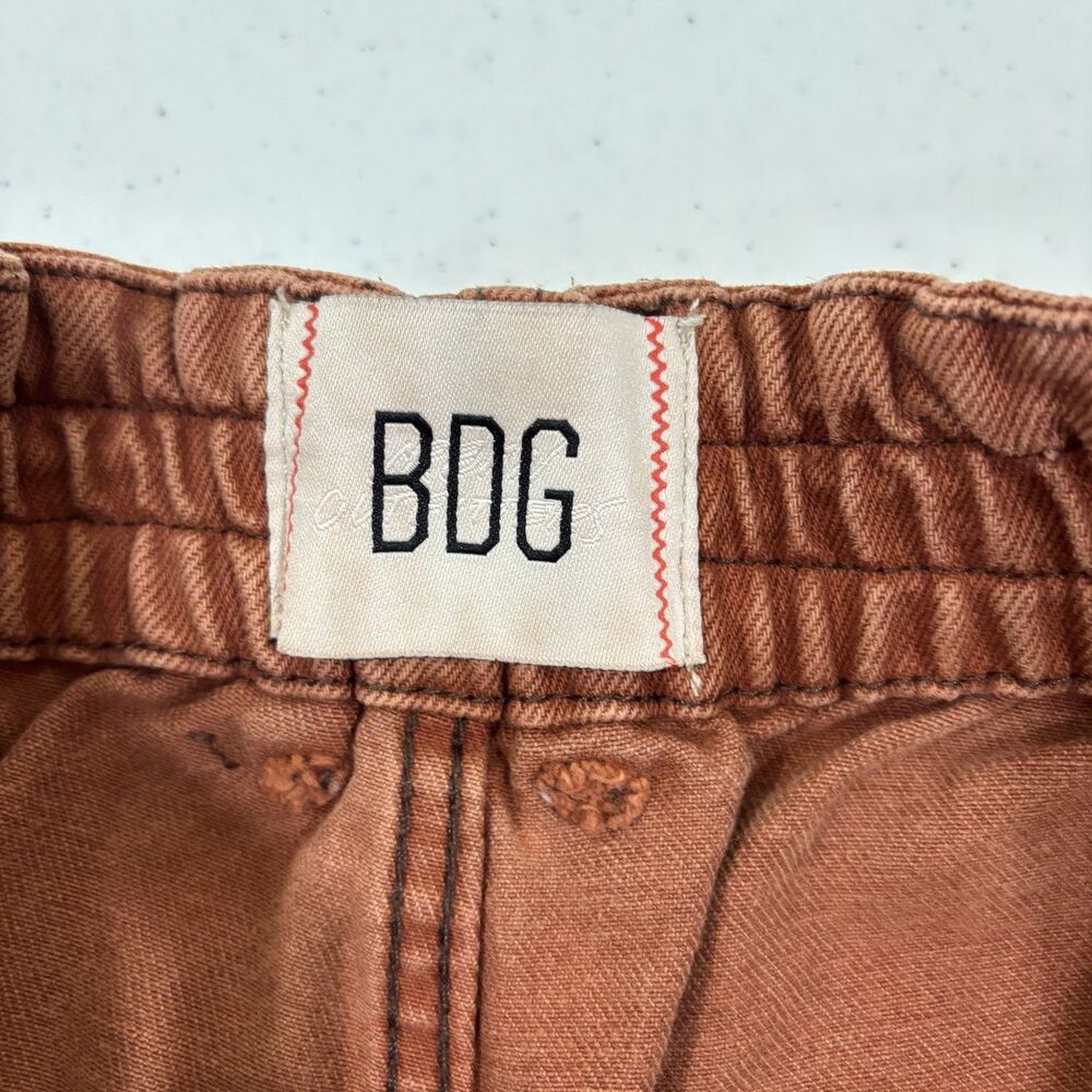 Urban Outfitters BDG Brown Baggy Wide Leg Cargo Pants 32 Gorpcore Grunge Y2K - Picture 3 of 11